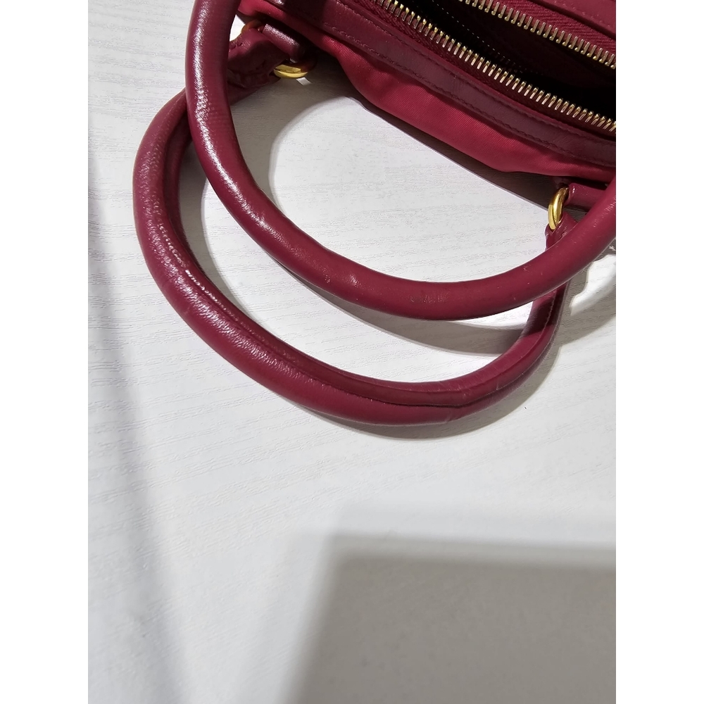 Prada Bauletto Baguettes Nylon Bag Pink - Picture 11 of 13